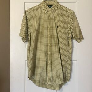 Ralph Lauren Yellow and Blue Plaid Shirt